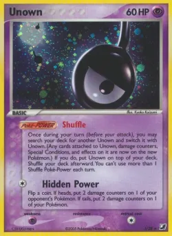 Unown 「UF !/28」「EN」