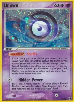 Unown 「UF D/28」「EN」