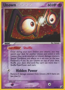 Unown 「UF N/28」「EN」
