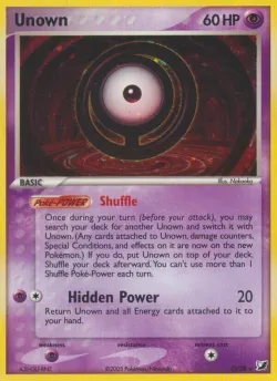 Unown 「UF O/28」「EN」