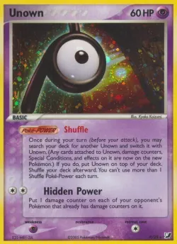 Unown 「UF P/28」「EN」