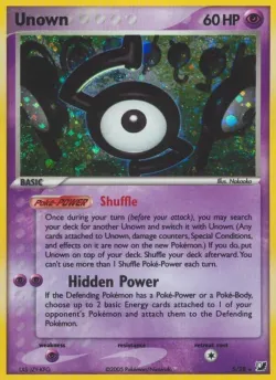 Unown 「UF S/28」「EN」