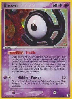 Unown 「UF U/28」「EN」