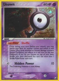 Unown 「UF Y/28」「EN」