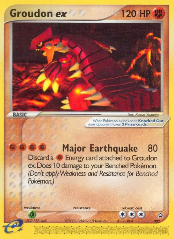 Groudon ex 「NP 002」「EN」