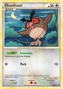 Hoothoot 「HSP HGSS05」「EN」