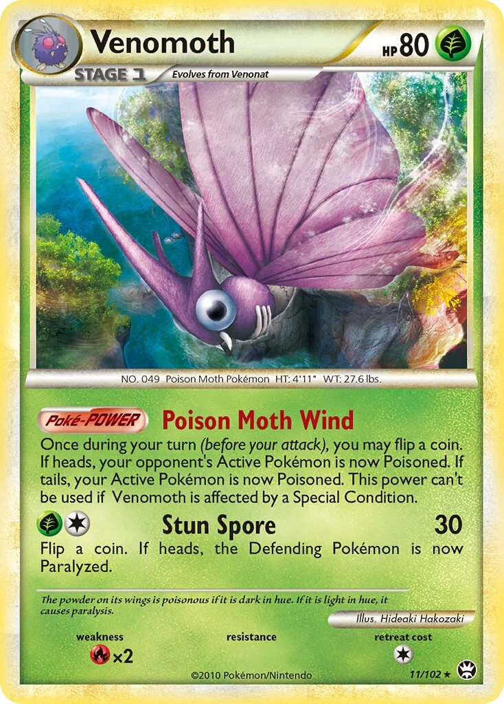 Venomoth 「TM 11/102」「EN」