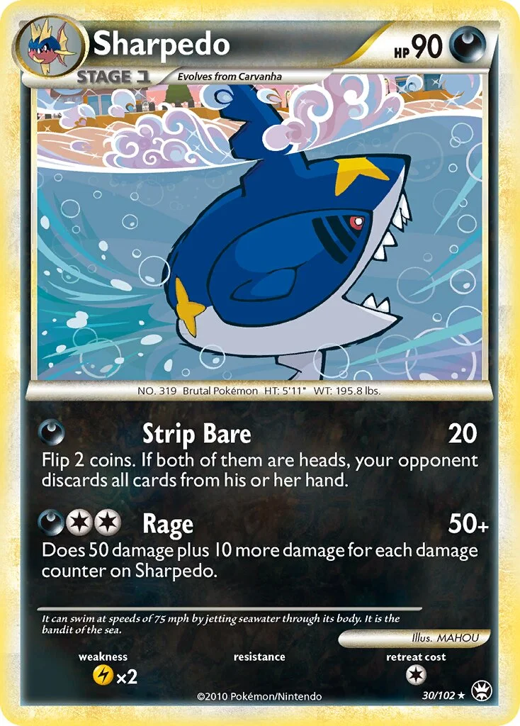 Sharpedo 「TM 30/102」「EN」