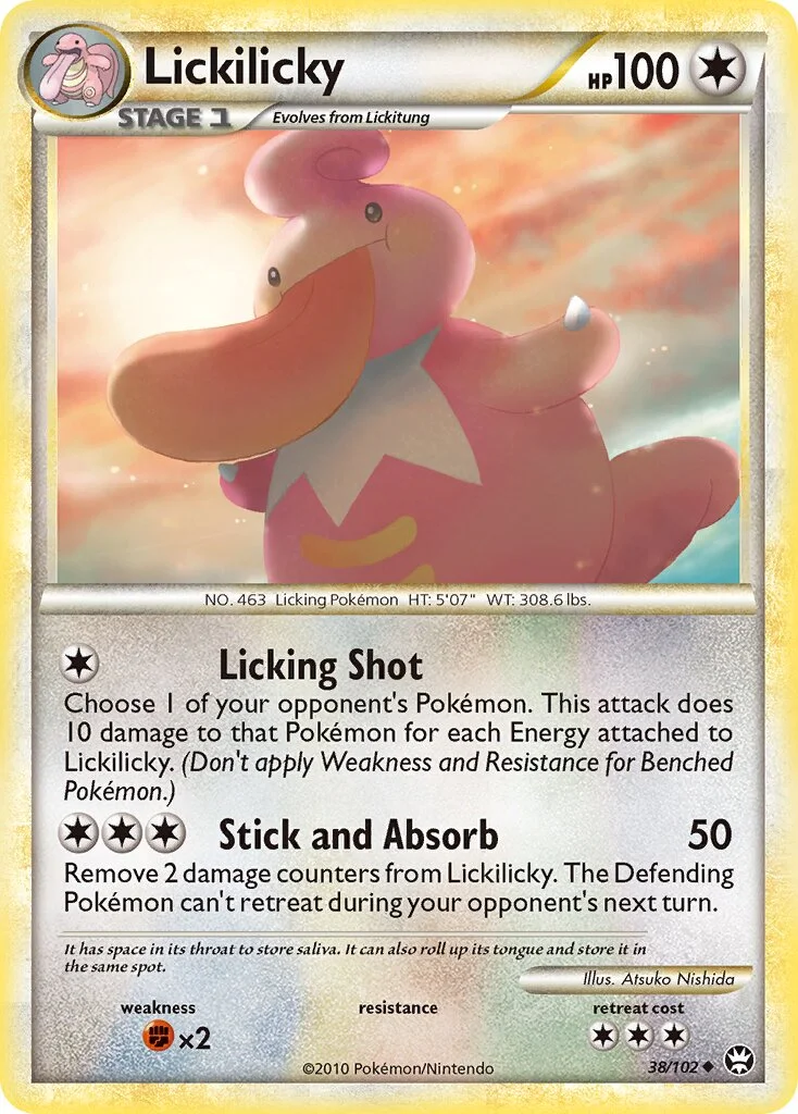 Lickilicky 「TM 38/102」「EN」