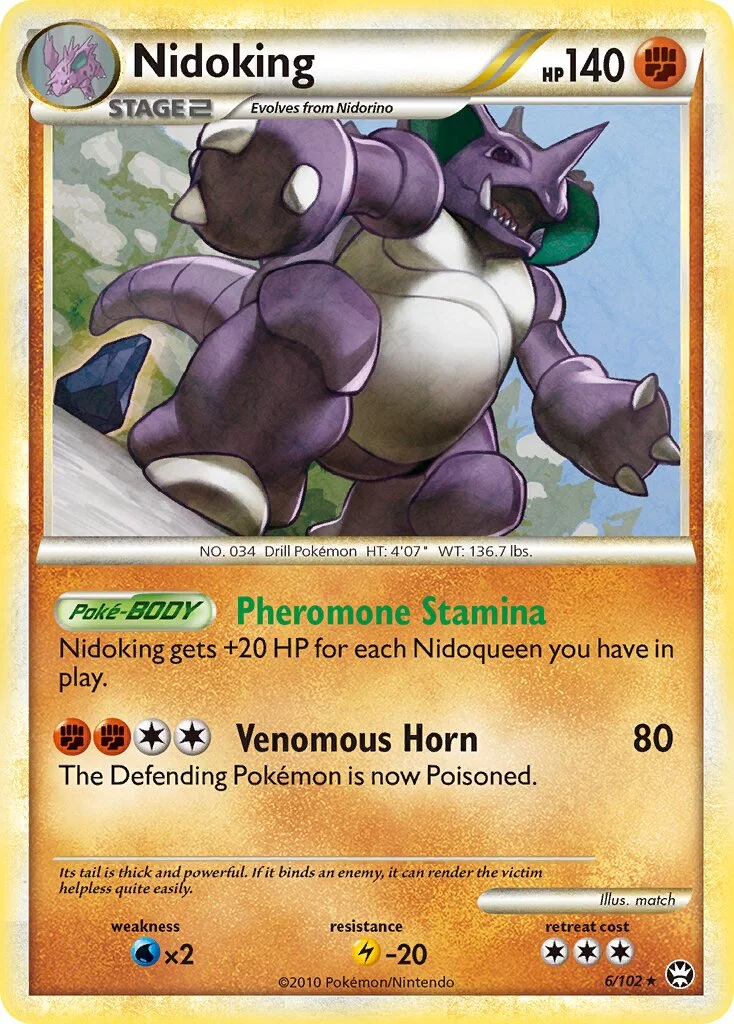 Nidoking 「TM 6/102」「EN」