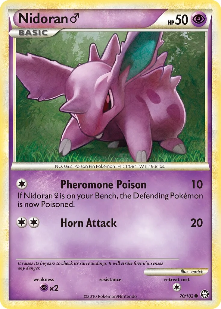 Nidoran ♂ 「TM 70/102」「EN」