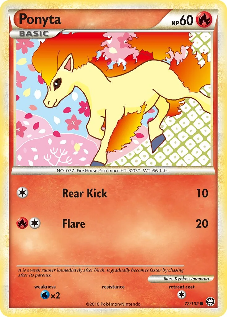 Ponyta 「TM 72/102」「EN」