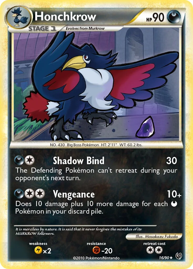 Honchkrow 「UD 16/90」「EN」