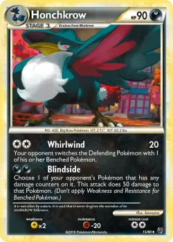 Honchkrow #15/90 · Pokémon
