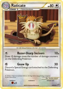 Raticate #34/90 · Pokémon