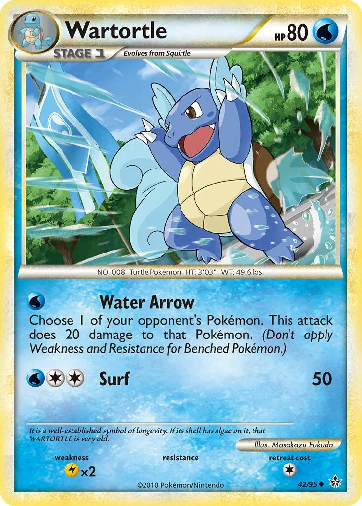 Wartortle 「UL 42/95」「EN」
