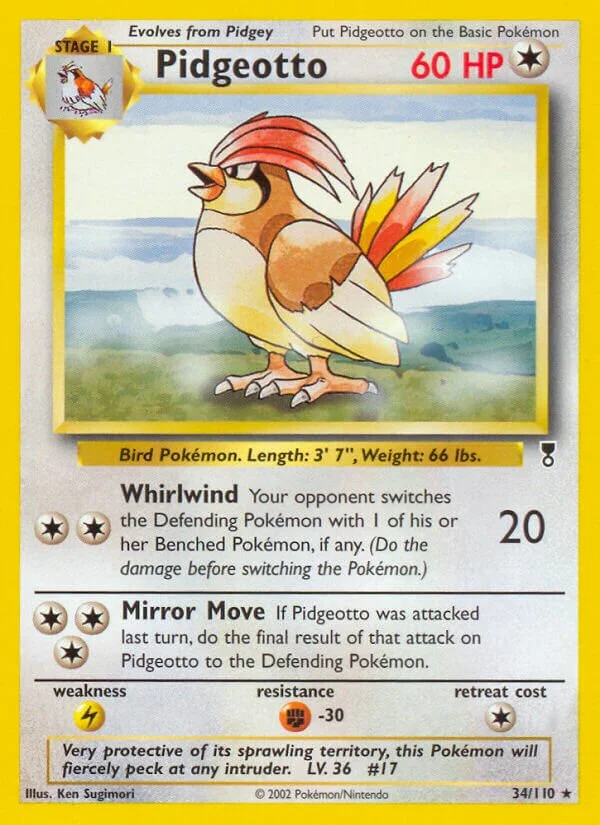 Pidgeotto 「LC 34/110」「EN」