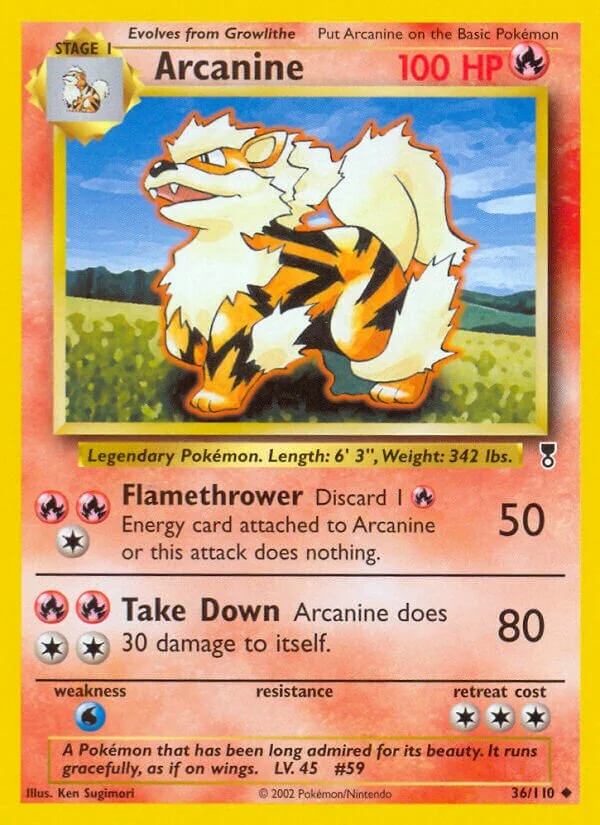 Arcanine 「LC 36/110」「EN」