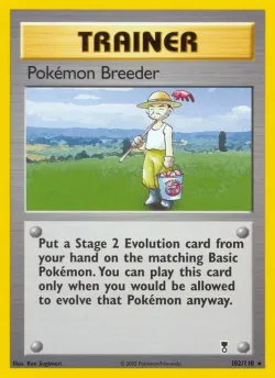 Pokémon Breeder 「LC 102/110」「EN」