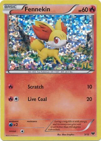 Fennekin 「M14 3/12」「EN」