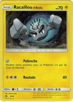 Alolan Geodude 「M18F 18/40」「EN」