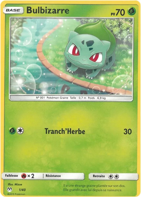 Bulbasaur 「M19F 1/40」「EN」