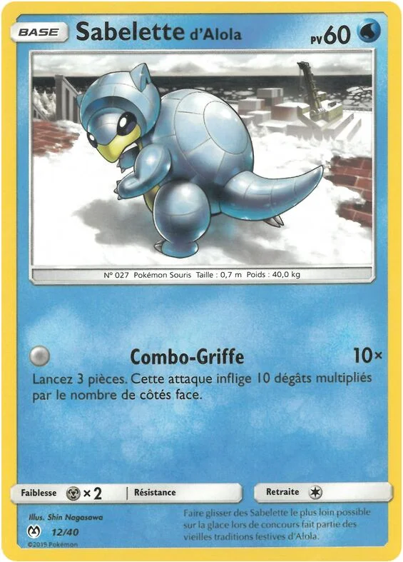 Alolan Sandshrew 「M19F 12/40」「EN」