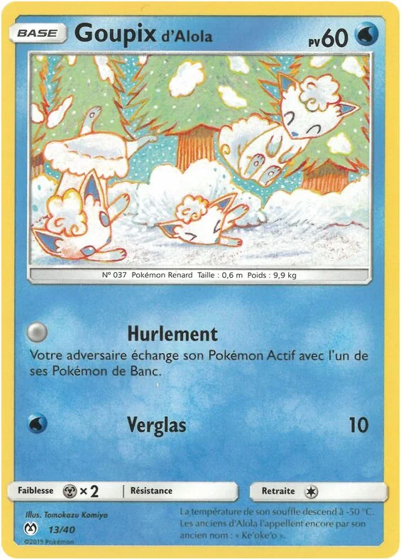 Alolan Vulpix 「M19F 13/40」「EN」