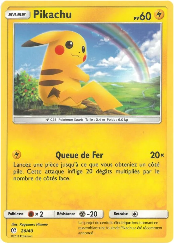 Pikachu 「M19F 20/40」「EN」