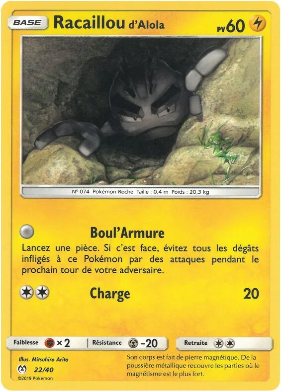 Alolan Geodude 「M19F 22/40」「EN」