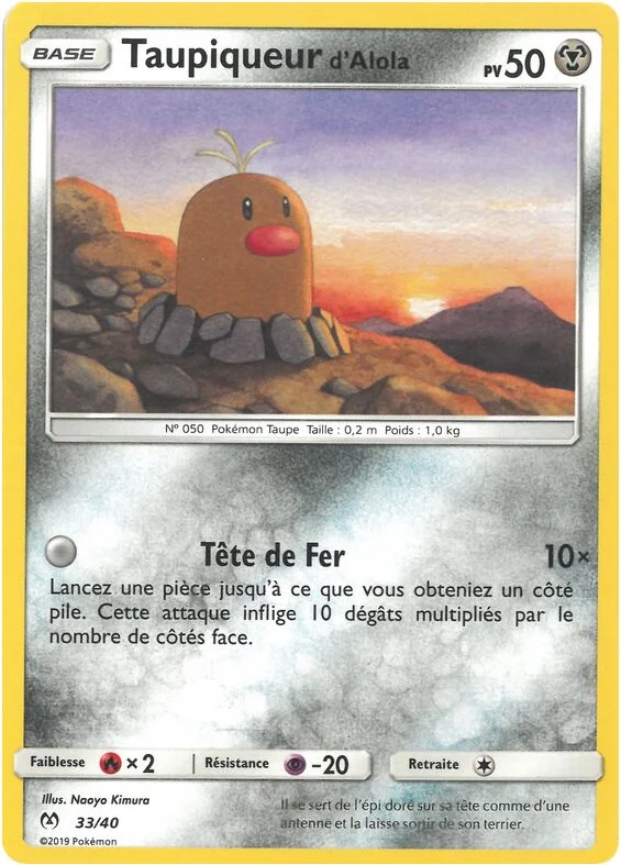 Alolan Diglett 「M19F 33/40」「EN」