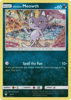 Alolan Meowth 「M19 10/12」「EN」