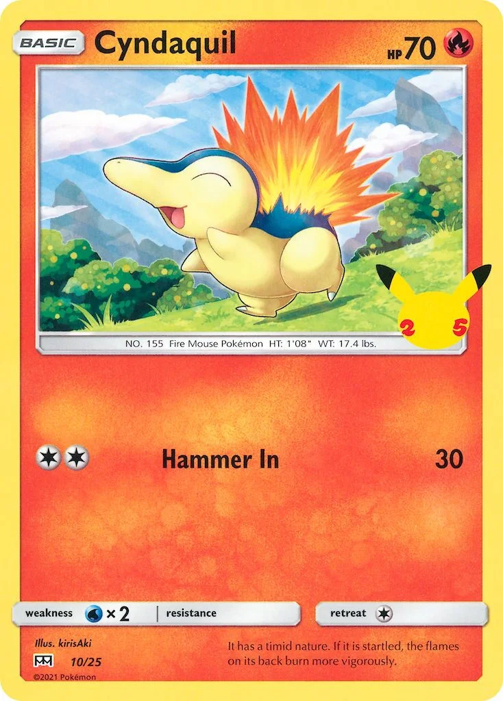 Cyndaquil 「M21 10/25」「EN」