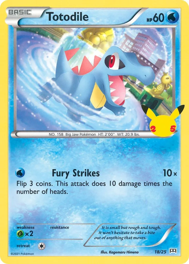 Totodile 「M21 18/25」「EN」