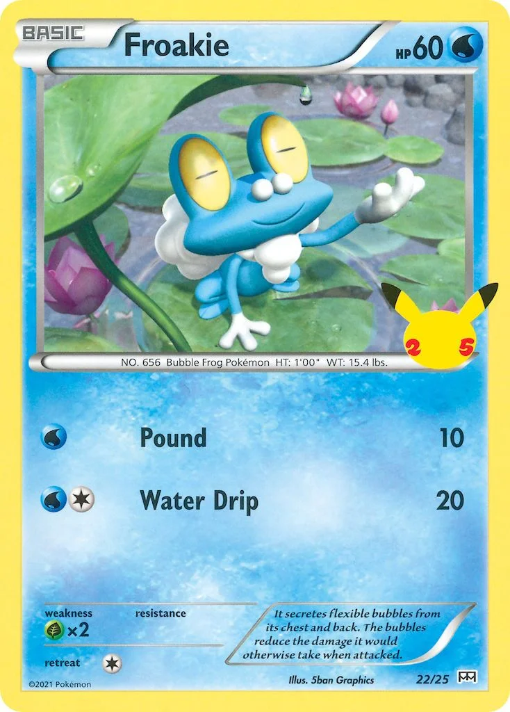Froakie 「M21 22/25」「EN」