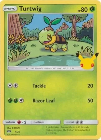 Turtwig 「M21 4/25」「EN」