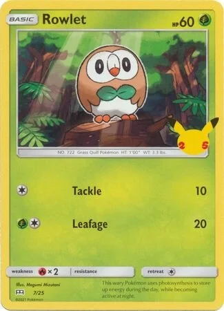 Rowlet 「M21 7/25」「EN」