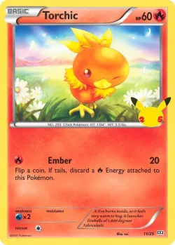 Torchic 「M21 11/25」「EN」