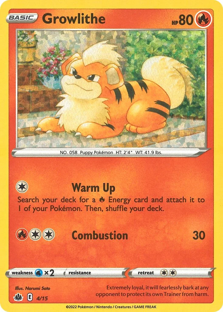 Growlithe 「M22 4/15」「EN」