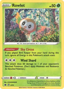 Rowlet 「M22 2/15」「EN」