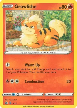 Growlithe 「M22 4/15」「EN」