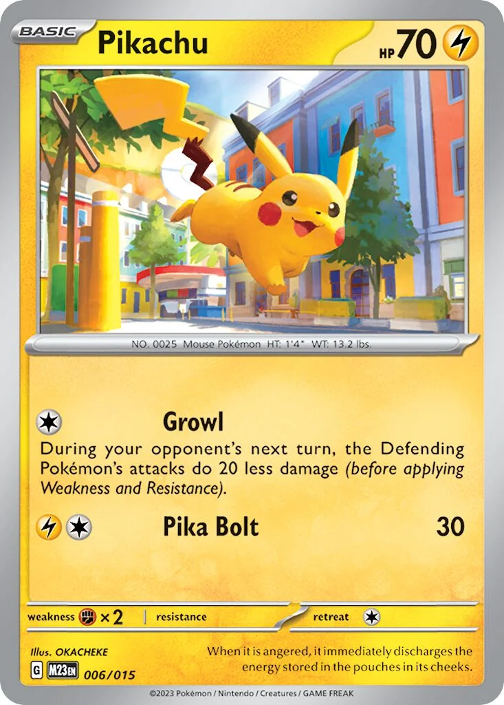 Pikachu 「M23 006/015」「EN」