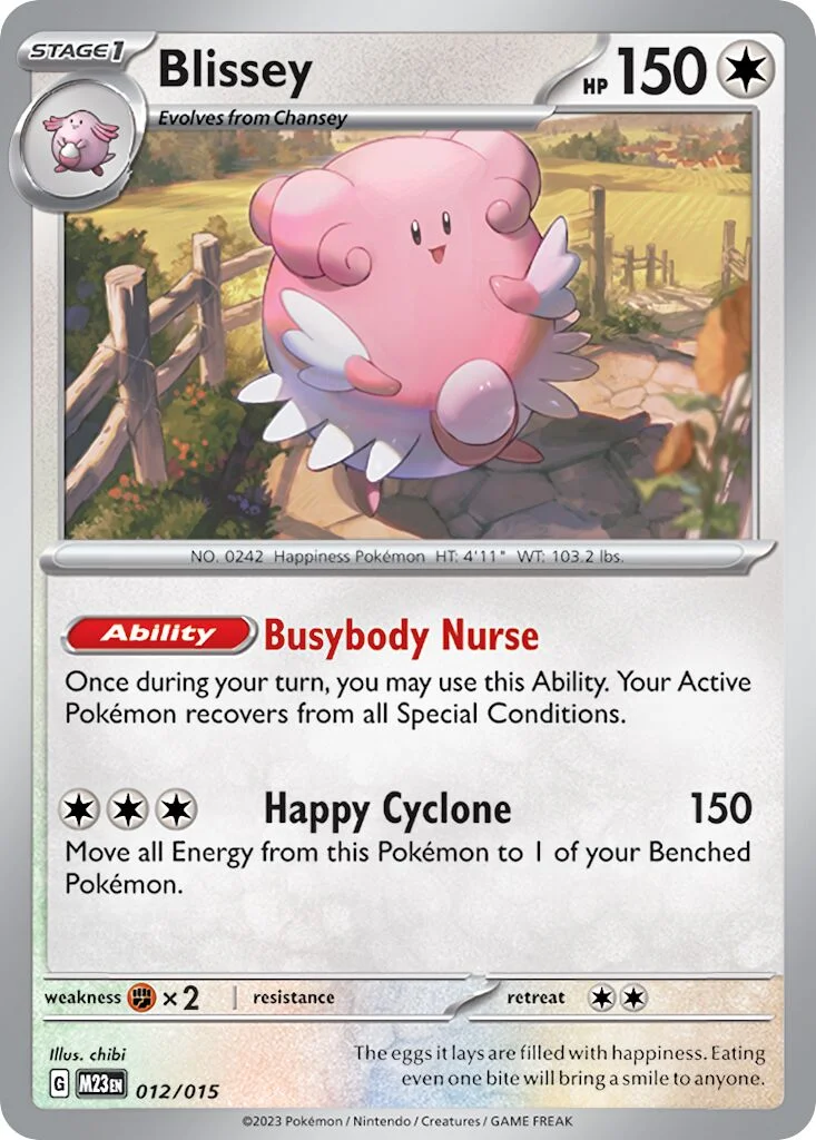 Blissey 「M23 012/015」「EN」