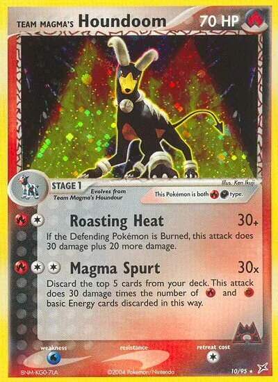 Team Magma's Houndoom 「MA 10/95」「EN」