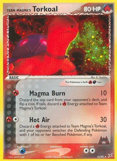 Team Magma's Torkoal 「MA 12/95」「EN」