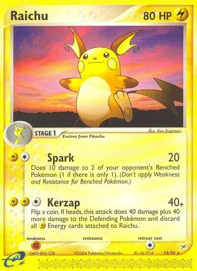 Raichu 「MA 13/95」「EN」
