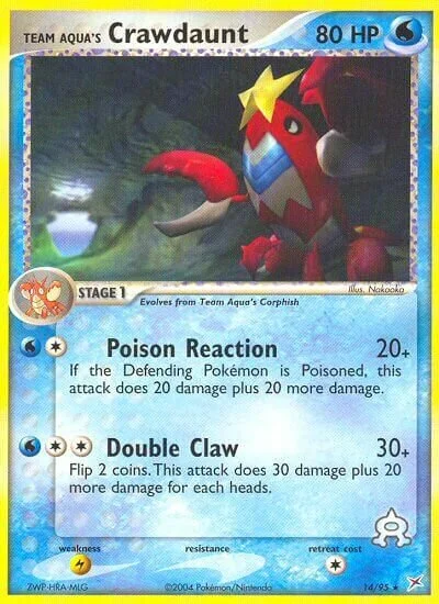 Team Aqua's Crawdaunt 「MA 14/95」「EN」