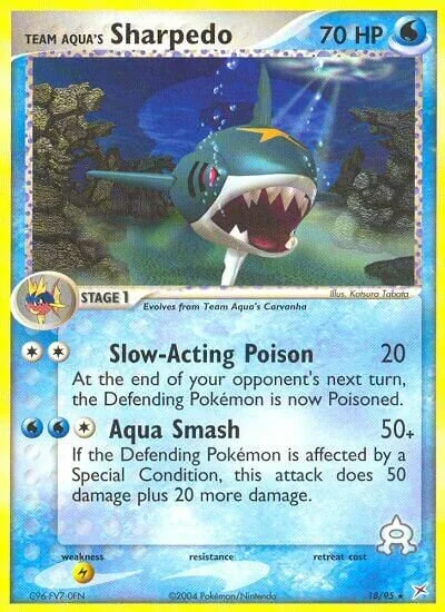 Team Aqua's Sharpedo 「MA 18/95」「EN」