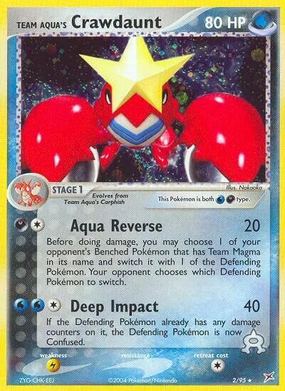 Team Aqua's Crawdaunt 「MA 2/95」「EN」