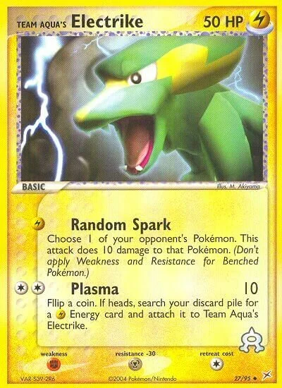Team Aqua's Electrike 「MA 27/95」「EN」